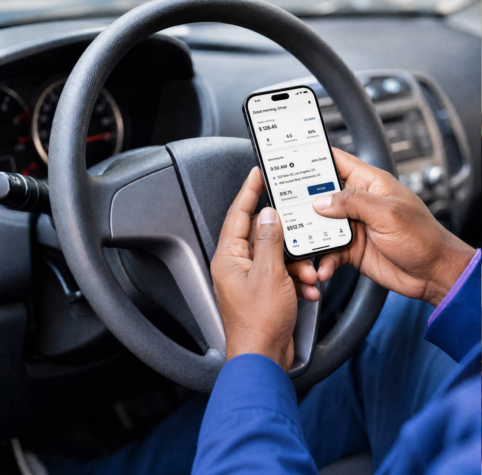 Mobility and e-hailing driver identity verification