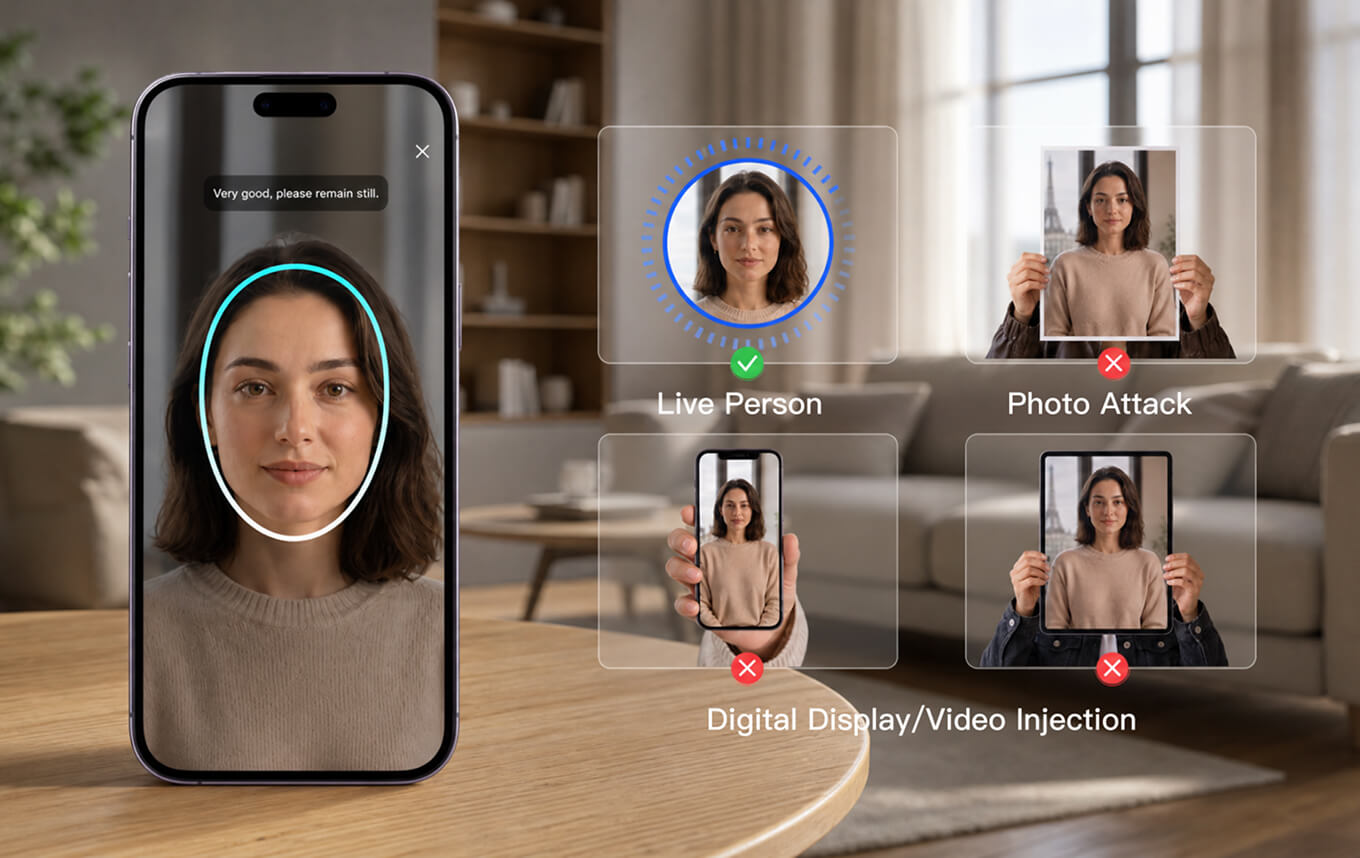 Facial recognition and liveness detection capabilities